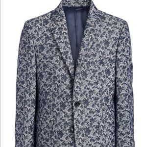 Boys Lauren Ralph camouflage  blue grey blazer NWT 14R